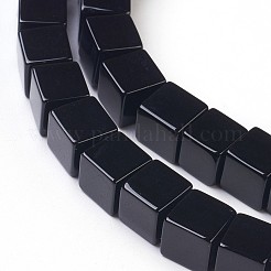 Бусины из натурального черного оникса G-K282-03B