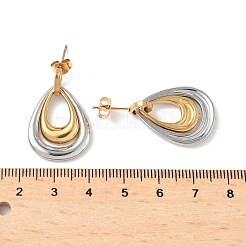 Серьги-гвоздики из нержавеющей стали 304&nbsp;EJEW-V015-01GP