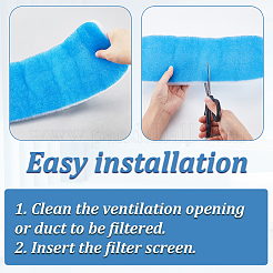 4 шт. целлюлозный хлопковый фильтр для автомобильных кондиционеров&nbsp;AJEW-GA0009-25B