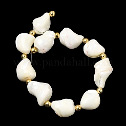 Нити бусин из натуральных трохоидных/трохус ракушек&nbsp;BSHE-A002-07