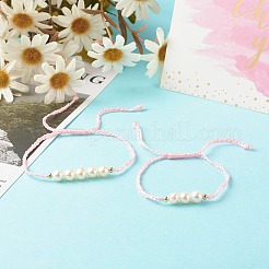 Ensembles de bracelets réglables en fil de nylon pour maman et fille&nbsp;BJEW-JB06528-03