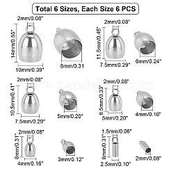 36 шт. 6 наконечника для шнура из нержавеющей стали 304&nbsp;STAS-UN0021-11P