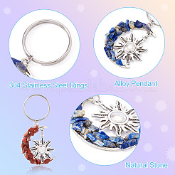 Брелок из натурального и синтетического камня&nbsp;KEYC-TAC00041