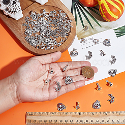 80 pièces 4 styles pendentifs en alliage de zinc de style tibétain&nbsp;TIBEP-ME0001-18