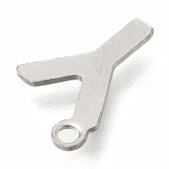 Breloques en acier inoxydable 201 anti-ternissement&nbsp;X-STAS-C021-06P-Y
