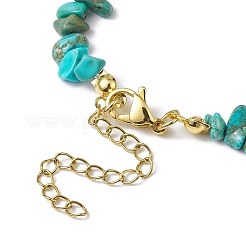 Collier de perles de copeaux de howlite naturelle&nbsp;NJEW-JN04616-07