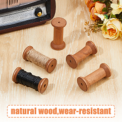 Деревянные пустые катушки для проволоки&nbsp;WOOD-WH0034-88