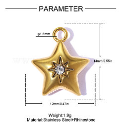 Anhänger aus 304 Edelstahl und Strassen&nbsp;STAS-OY015-69G