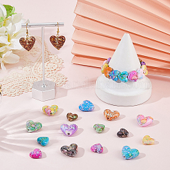 4 пакетик 80 шт. 2 вида непрозрачных акриловых бусин&nbsp;MACR-SC0002-49