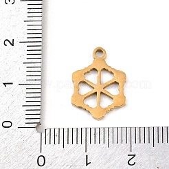 Рождественские эмалевые подвески из нержавеющей стали 304&nbsp;LS-STAS-B116-03F-G