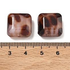 Undurchsichtige Acrylperlen mit Leopardenmuster-Imitation&nbsp;OACR-B052-03