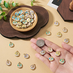 50pcs 5 pendentifs en alliage de couleurs&nbsp;ENAM-TA0003-93G