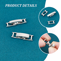 24 шт. 2 стиля латунных раскладывающихся застежек&nbsp;KK-UN0003-11P