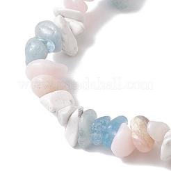 2 Stück Stretch-Armband-Set mit natürlichen Edelsteinen für Damen&nbsp;BJEW-JB10992