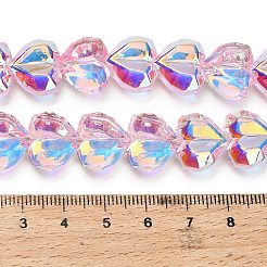 Гальванизируйте прозрачное стекло бисер нитей&nbsp;X-EGLA-B012-AB09