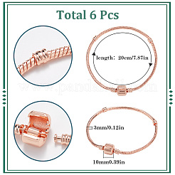Изготовление браслета в европейском стиле из латуни 6шт. PPJ-SC0001-01A