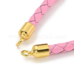 Gliederarmbänder aus geflochtener Kordel aus Leder&nbsp;MAK-K022-01G-13