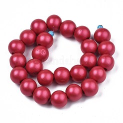 Brins de perles en bois naturel peint&nbsp;WOOD-S053-58G