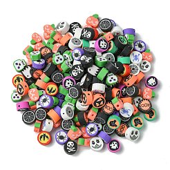 200 Stück 2 Stile Halloween handgefertigte Polymer Clay Perlen&nbsp;CLAY-CJ0001-86