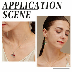 18 шт. 3 цвета латунные подвески с микропаве и кубическим цирконием&nbsp;KK-DC0001-25