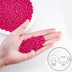 6/0 Backfarbe Glasperlen&nbsp;SEED-OL0002-09-4mm-06