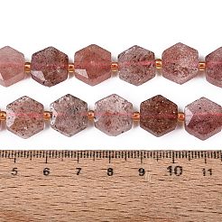 Natürlichen Erdbeere Quarzperlen Stränge&nbsp;G-N368-01A-13