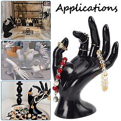 Schaufensterpuppenhalter aus Kunststoff für Handschmuck&nbsp;RDIS-WH0009-013A-WH