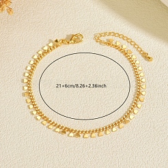 Женские браслеты на ногу с кисточками в форме сердечек из латуни&nbsp;HT1275