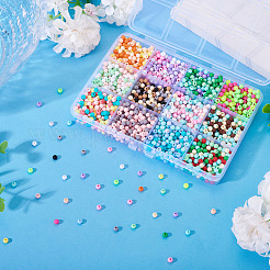 72 г 12 цвета непрозрачные акриловые бусины&nbsp;OACR-TA0003-91