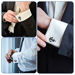 4 пара запонок из сплава&nbsp;FIND-CA0011-40EB