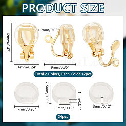 Фурнитура для сережек-клипс из нержавеющей стали 304&nbsp;STAS-PH0005-65