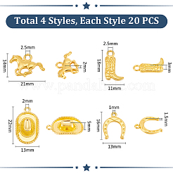 80 шт. 4 подвески из сплава в тибетском стиле&nbsp;FIND-UN0004-28A
