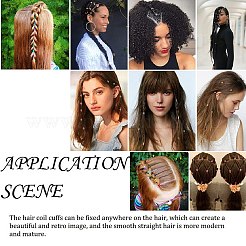 Dreadlocks in alluminio perline decorazione per capelli&nbsp;ALUM-R003-07-1