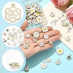 76pcs 19 styles de pendentifs en émail en alliage&nbsp;ENAM-FS0004-23