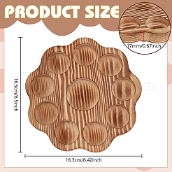 Blumenförmiges Aufbewahrungsregal aus Holz für ätherische Öle&nbsp;ODIS-WH0043-167