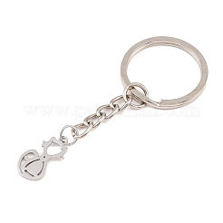 201 брелок для ключей из нержавеющей стали в виде кошки&nbsp;KEYC-TAC00008