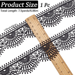 7.3~7.5 Yards Polyester-Blumenspitzenband&nbsp;OCOR-CY0001-50A