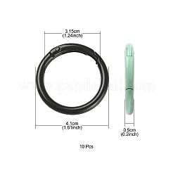 10 шт. окрашенные распылением кольца пружинных ворот из сплава&nbsp;FIND-YW0001-62