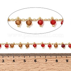 Цепочки ручной работы из латуни с покрытием из настоящего 18-каратного золота&nbsp;CHC-K017-07G