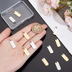 12 шт. подвески из нержавеющей стали 201 двух цветов&nbsp;STAS-UN0057-04