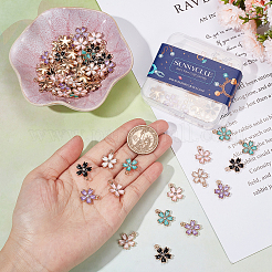 Подвески из сплава эмали 100шт 5 стиля&nbsp;ENAM-SC0003-41