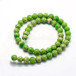 Синтетические имперские нитки из бисера яшмы&nbsp;G-I199-35-8mm-C