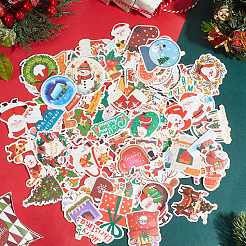 2 комплект из 2-х самоклеящихся ПВХ-наклеек с рождественской тематикой&nbsp;DIY-SC0032-86