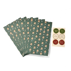 Sacs de bonbons en papier rectangle thème réveillon de noël&nbsp;CARB-G007-01E