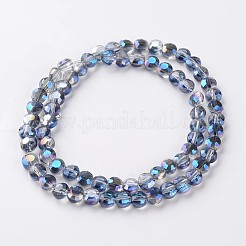 Гальванические стеклянные бусины&nbsp;EGLA-J137-6mm-A-HR09