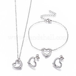 Set di gioielli in acciaio inossidabile 304&nbsp;SJEW-F204-22
