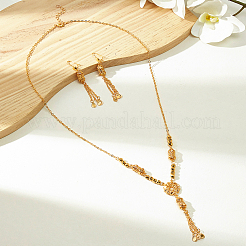 Комплекты серег и ожерелий с кисточками из нержавеющей стали для женщин&nbsp;TX1175