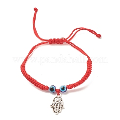 Set di braccialetti di perline intrecciati con occhio diabolico in resina da 6 pz 6&nbsp;BJEW-JB08340