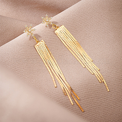 10 pieza de accesorios para pendientes de latón con circonita cúbica&nbsp;KK-BC0008-37