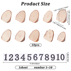 Набор для отображения номера стола в деревенском стиле&nbsp;DIY-WH0308-144